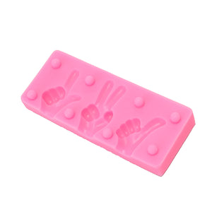 Food Grade Silicone Cake Mold DIY Chocalate Cookies Ice Tray Baking Tool 