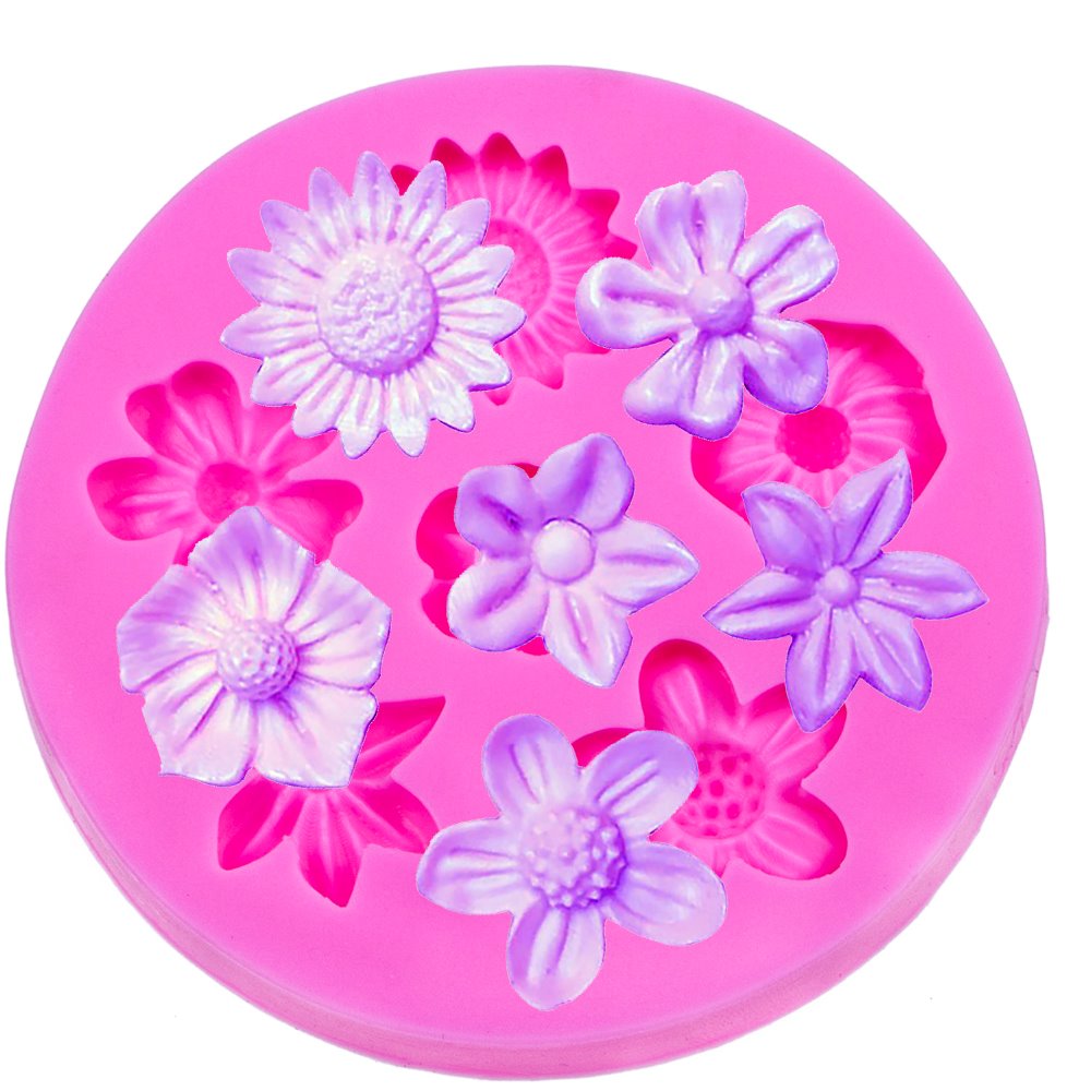 Flower Silicone Fondant Mold Cake Mould Decorating Baking Mold Sugarcraft Pastry Tool