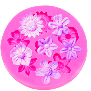 Flower Silicone Fondant Mold Cake Mould Decorating Baking Mold Sugarcraft Pastry Tool