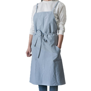 Cotton Aprons Kitchen Baking Overalls Pure Warm Color Simple Plain Style Apron