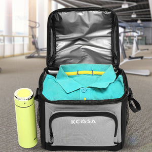 KCASA KC-CB01 12-can Soft Cooler Bag Travel Picnic Beach Camping Food Container Bag With Hard Liner 