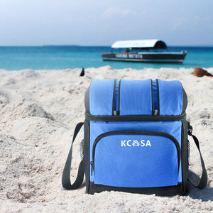 KCASA KC-CB01 12-can Soft Cooler Bag Travel Picnic Beach Camping Food Container Bag With Hard Liner 