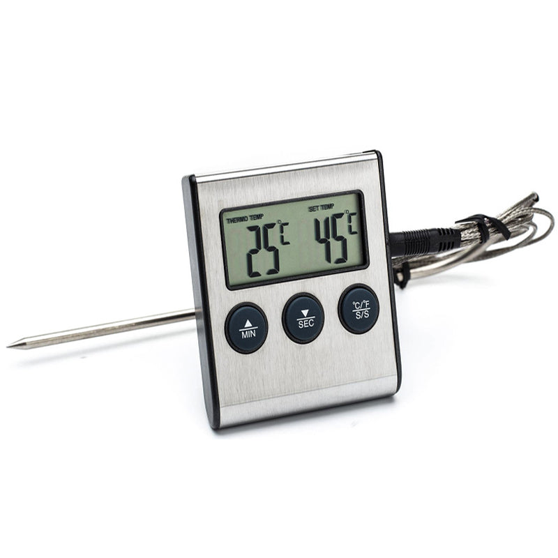 Honana Electric Digital Food BBQ Barbecue Thermometer Timer for Kitchen Baking Cooking 