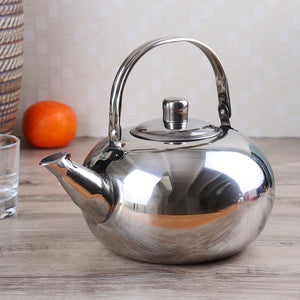 1/1.5/2/2.5L Stainless Steel Tea Pot Coffee Pot with Tea Strainer Infuser Filter 