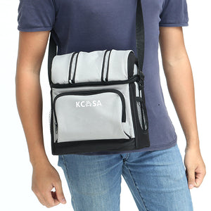 KCASA KC-CB01 12-can Soft Cooler Bag Travel Picnic Beach Camping Food Container Bag With Hard Liner 