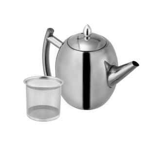 1L 1.5L Stainless Steel Coffee Pour Over Kettle Drip Tea Pot W/ Filter Strainer Coffee Tea Sets