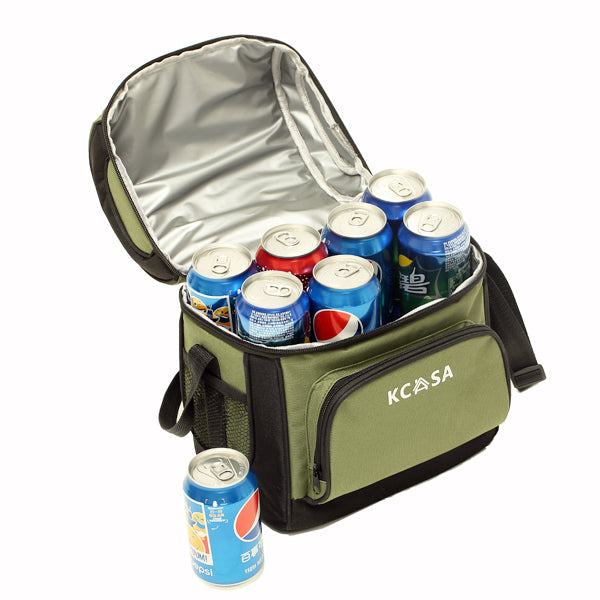 KCASA KC-CB01 12-can Soft Cooler Bag Travel Picnic Beach Camping Food Container Bag With Hard Liner 