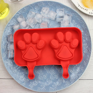 Creative Silicone Ice Cream Mold Ice Lolly Mold Rod Ice Mold Red Food Grade