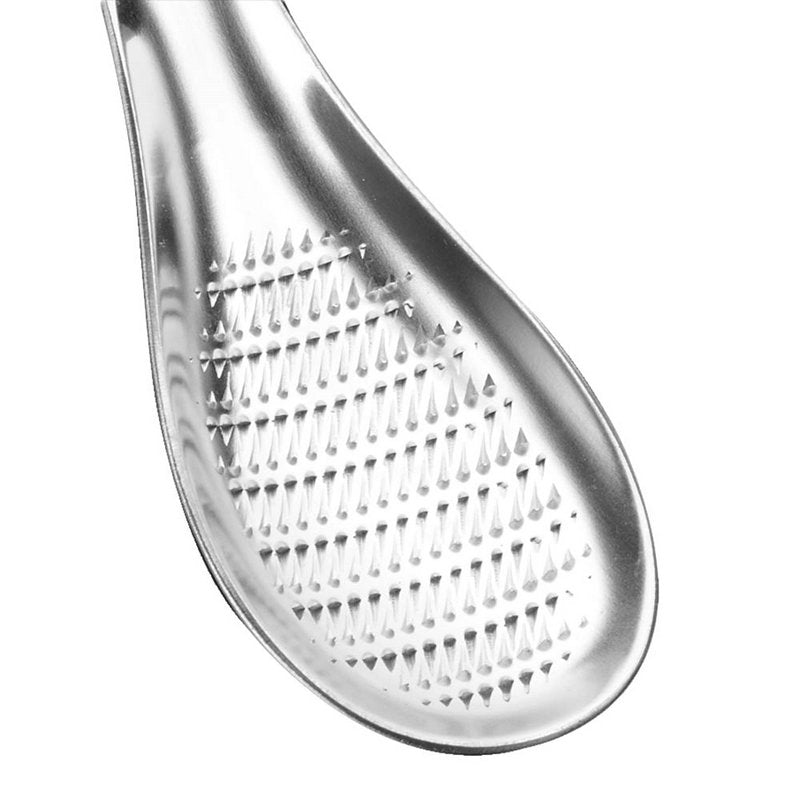 KCASA KC-GG045 Stainless Steel Garlic Lemon Cheese Grater Mixing Grinding Spoon Kitchen Tools