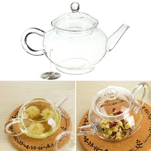 250ml 8.5oz Glass Teapot Heat Resistant Tea Kettle