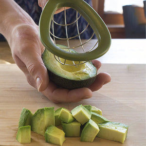 Avocado Slicer Cuber Tool Fruit Slicing Tools Melon Cutter Dice & Cube Avocados with Ease Kitchen Gadgets Vegetable Cutter