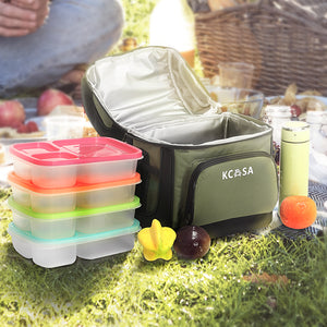 KCASA KC-CB01 12-can Soft Cooler Bag Travel Picnic Beach Camping Food Container Bag With Hard Liner 