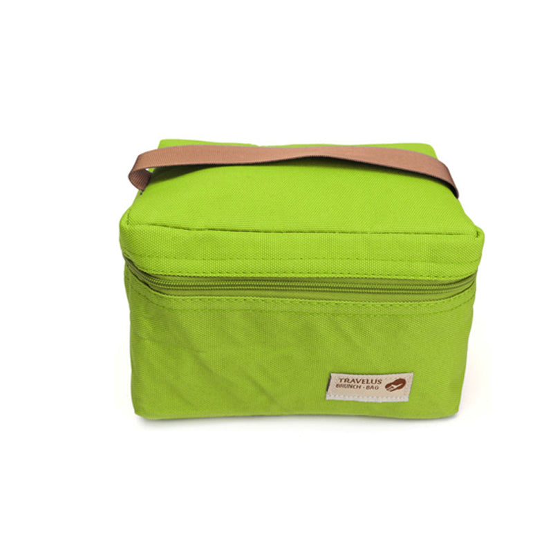 Waterproof Portable Picnic Insulated Zipper Storage Box Tote Lunch Bag Travel Supplies Oxford Cloth