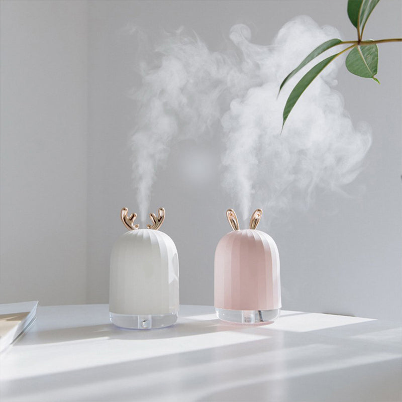 Mini Rabbit Elk Air Humidifier Purifier Aroma Diffuser USB Charging Mist Maker Air Purifier