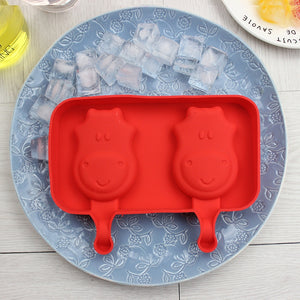 Creative Silicone Ice Cream Mold Ice Lolly Mold Rod Ice Mold Red Food Grade