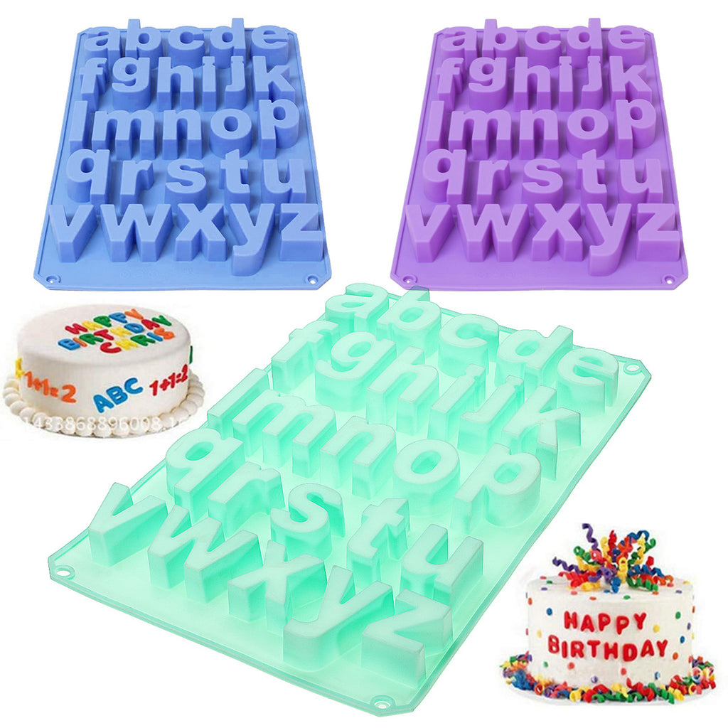 Alphabet Silicone Mould Cake Decorating Candy Cookie Chocolate Baking Mold DIY