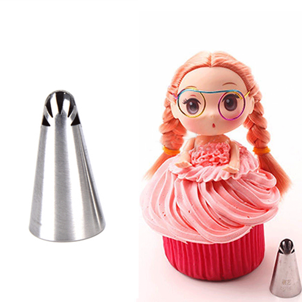 Honana CF-PN10 10Pcs Stainless Steel Russian Tulip Dress Icing Piping Nozzles Cake Baking Tools