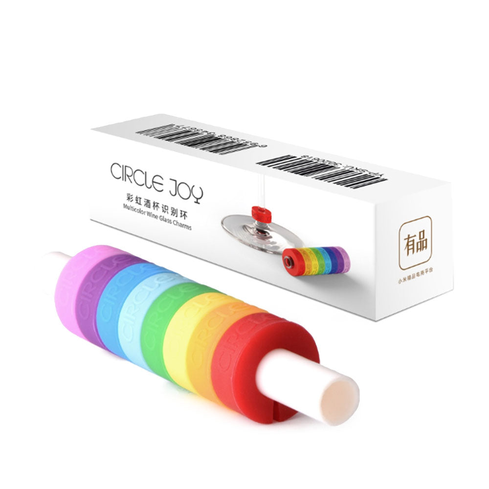 CIRCLE JOY CJ-SBH01 Rainbow W-ine Glass Identification Ring 8 Colors W-ine Glass Recognizer From Xiaomi Youpin