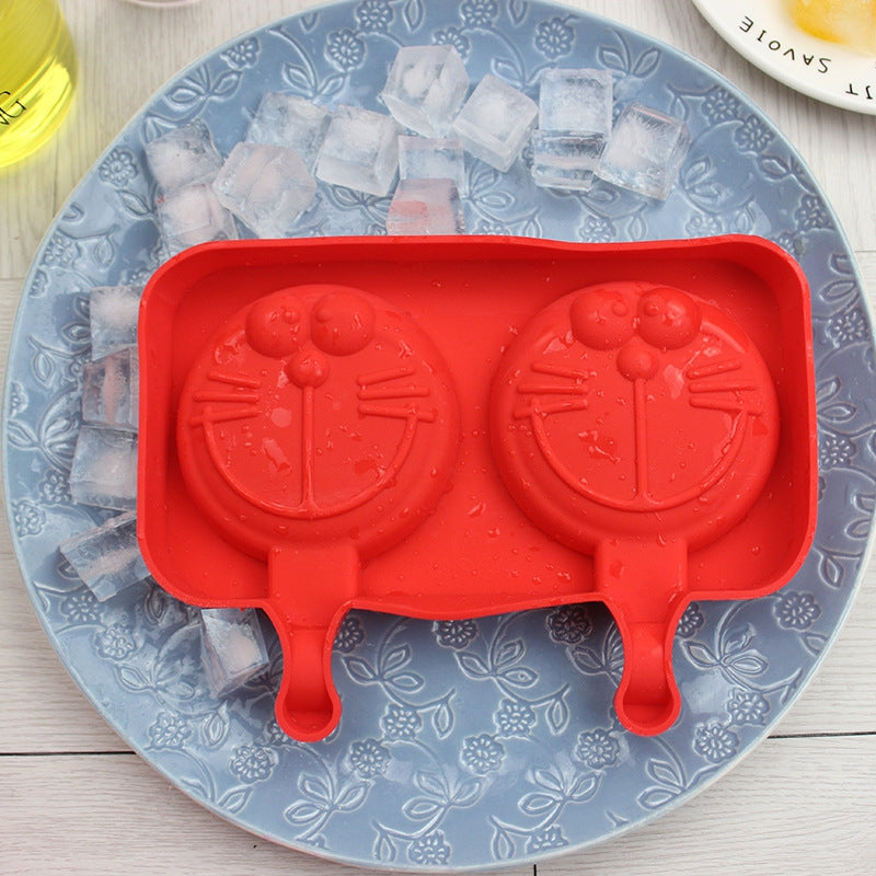 Creative Silicone Ice Cream Mold Ice Lolly Mold Rod Ice Mold Red Food Grade