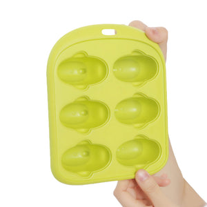 QUANGE LS010102 Home Kitchen Ice Cube Tray Little Whale Shape Ice Mold 6 Hole Food Grade Pudding Mold from xiaomi youpin ([3 orders to choose me])