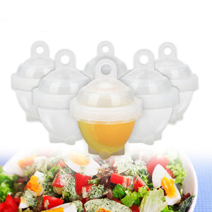 7Pcs / Set Hard Boil Egg Cooker 6 Egg Boilor Without Shells With Bonus Egg White Separator Eggs Steamer Egg Boiler Cooker Cooking Tools