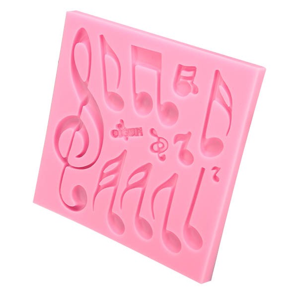 Musical Notes Fondant Cake Mold Silicone Chocolate Mold Baking Cake Decorating Tool