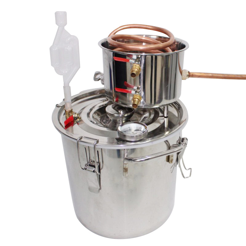 12l Professional Stainless Boiler Alcohol Moonshine Water Copper W*ine B*eer Making Hine Home Stainless Alcohol Distiller Gift